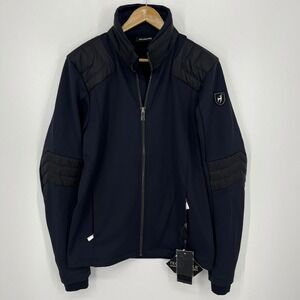 Toni Sailer Camille Special Navy Blue Softshell Ski Jacket Mens Size 48 NEW